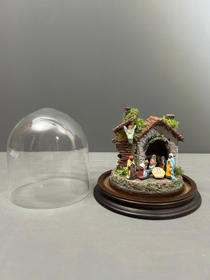 Presepe in campana di vetro mod 0100