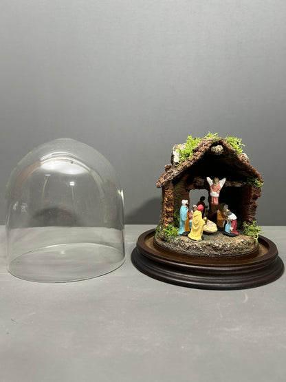 Presepe in campana di vetro mod 0100