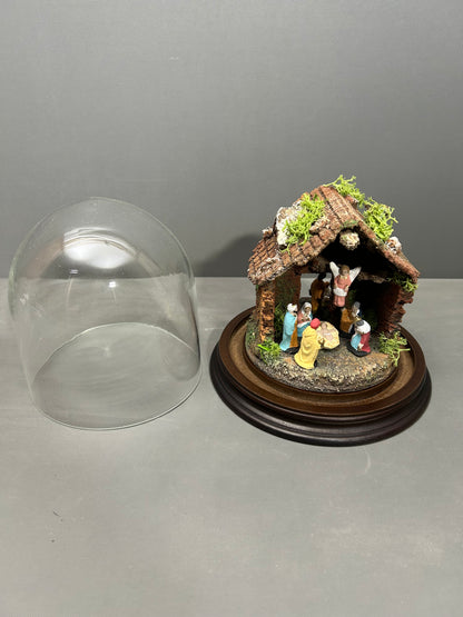 Presepe in campana di vetro mod 0100