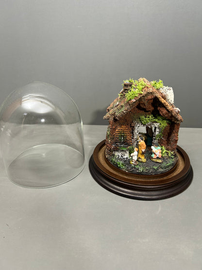 Presepe in campana di vetro mod 0100