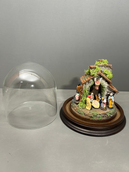 Presepe in campana di vetro mod 0100