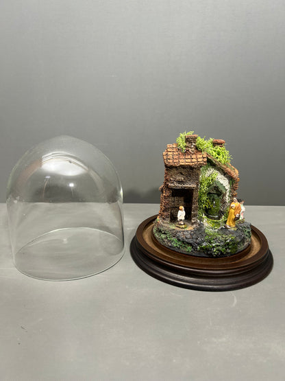 Presepe in campana di vetro mod 0100