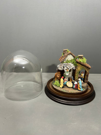 Presepe in campana di vetro mod 0100