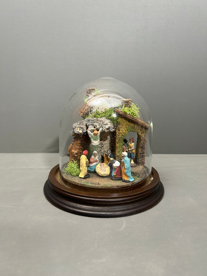 Presepe in campana di vetro mod 0100