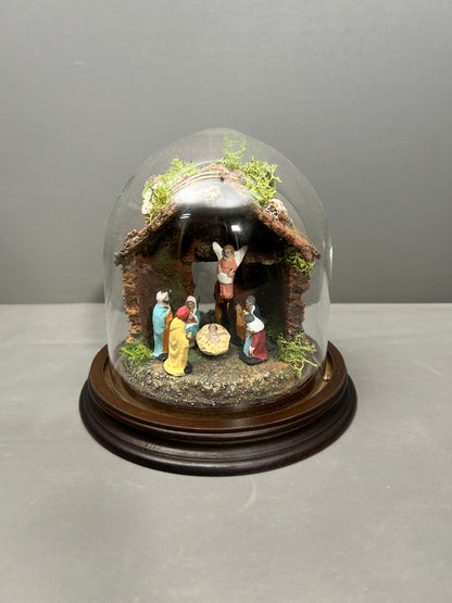 Presepe in campana di vetro mod 0100