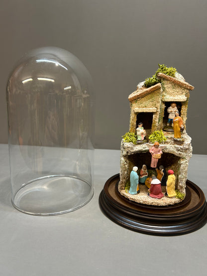 Presepe in campana di vetro mod. 0110