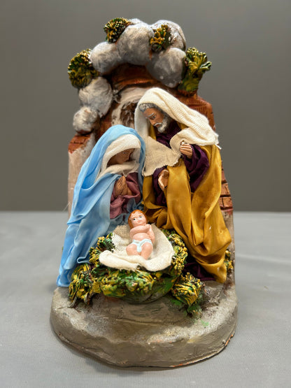 Natività su scoglio in terracotta