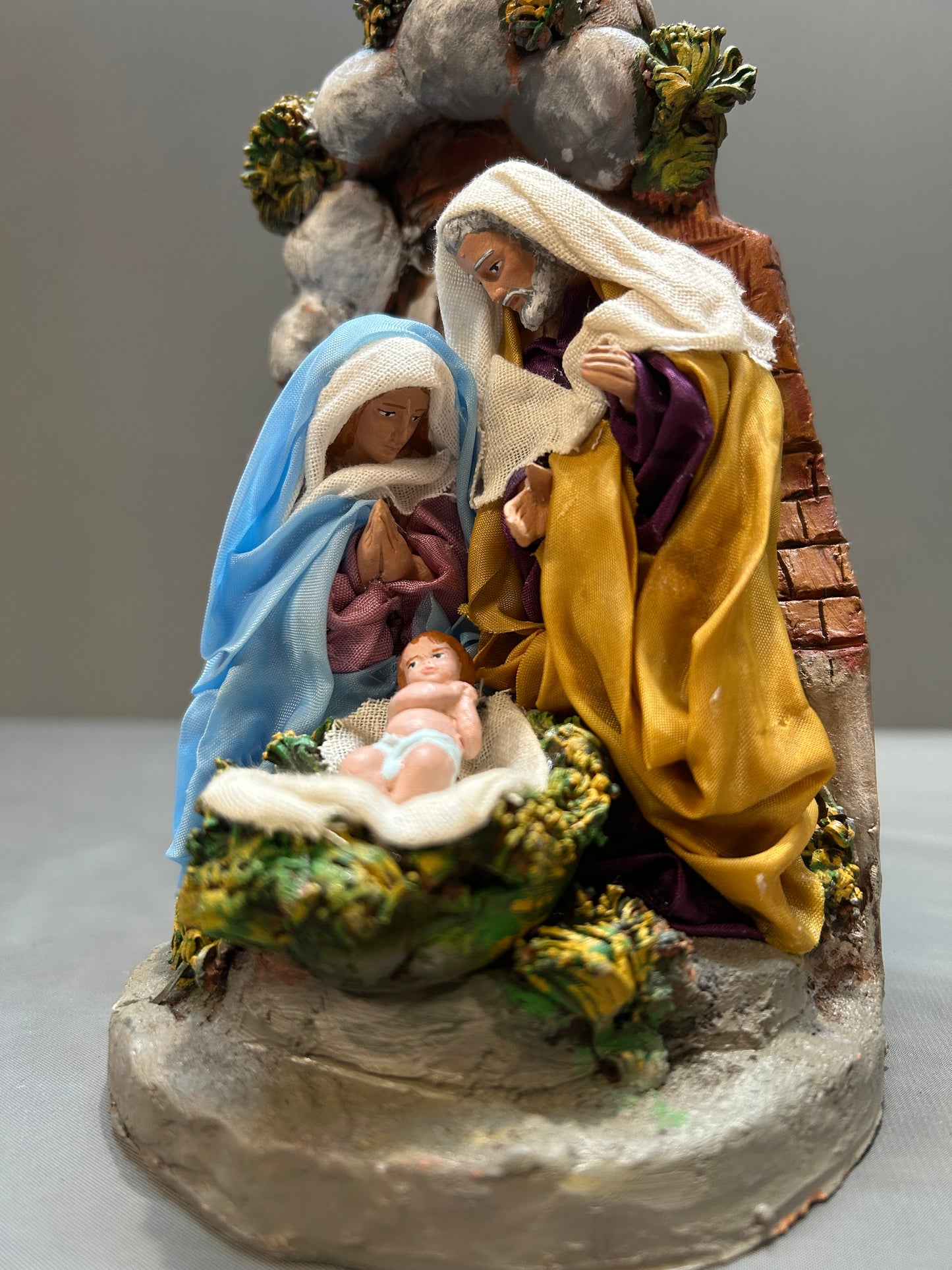 Natività su scoglio in terracotta