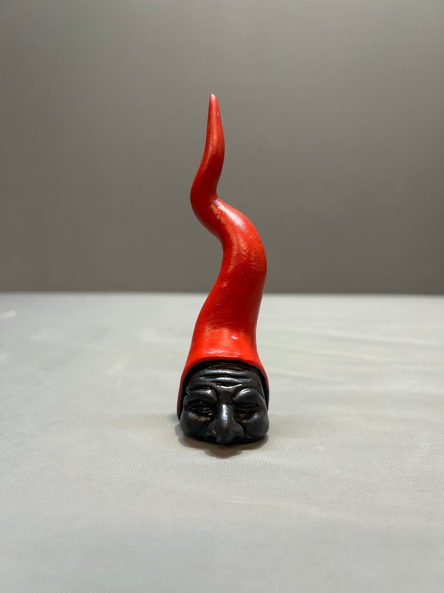 Corno con maschera Pulcinella