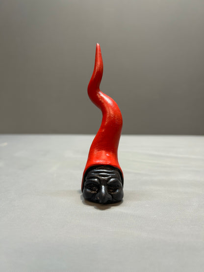 Corno con maschera Pulcinella